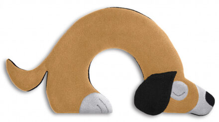 Warming pillow Bobby the dog - sand brown/black Bruin