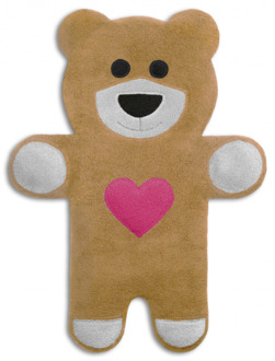 Warming pillow Teddy heart - sand Bruin