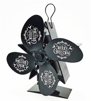 Warmte Aangedreven Kachel Fan Kerst 4-Blade Voor Hout Log Brander Haard Duurzaam K888