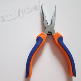 Warmte Fusion Lijm Keratine Bonding /Micro Ringen Verwijderen Tang Roestvrij Staal Gebogen Platte Tang Voor Hair Extensions Gereedschap