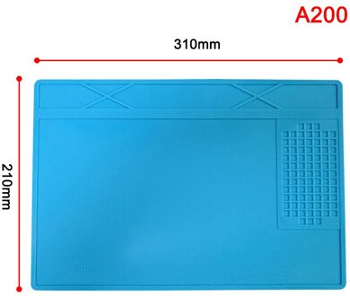 Warmte Isolatie Werken Mat Soldeerstation Iron Telefoon Computer Reparatie Mat Hittebestendig Isolator Platform a200