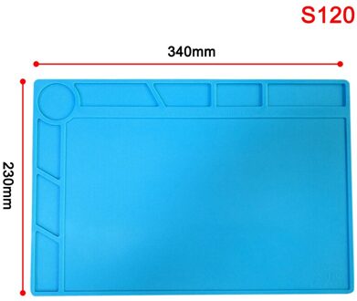 Warmte Isolatie Werken Mat Soldeerstation Iron Telefoon Computer Reparatie Mat Hittebestendig Isolator Platform s120