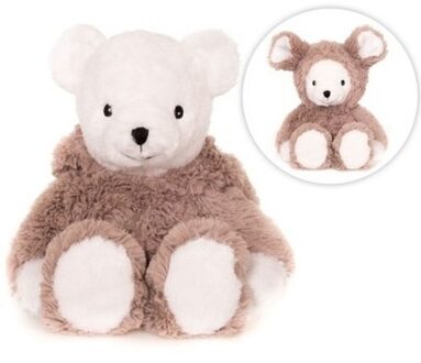 Warmte/koelte knuffel - magnetron - muis/beer - 18 cm - voor kinderen/jongens/meisjes