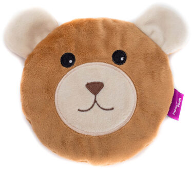 Warmte/magnetron opwarm knuffel - Beertje - bruin - 15 cm - pittenzak