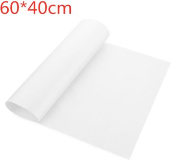 Warmte Pers Pad Herbruikbare Bakken Mat Non Stick Craft Sheet Hittebestendige Te Schoon Bbq Grill & Bakken Matten macarons wit 60x40cm