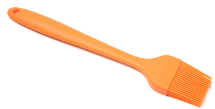 Warmte Temperatuur Weerstand Handvat Siliconen Borstel Melk Barbecue Bbq Pan Grill Borstel Gebak Tool Silicon Butter 4 Kleur Beschikbaar oranje