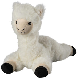 Warmteknuffel Lama 33 Cm Wit