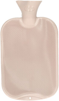 Warmwater kruik - 2 liter - beige - winter kruiken