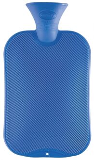 Warmwater kruik - 2 liter - blauw - winter kruiken