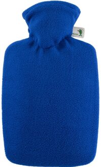 Warmwaterkruik - 1,8 liter - blauw - fleece hoes - kruiken