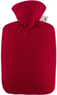 Warmwaterkruik - 1,8 liter - rood - fleece hoes - kruiken