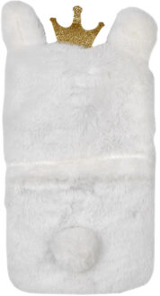 Warmwaterkruik - 1L - konijn - dierenkruik - kruik - met hoes -bedkruik - kruikenzak Wit