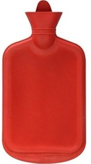 Warmwaterkruik rood 2 liter