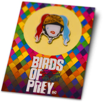 Warner Harley Quinn Birds of Prey Collectable Pin Badge - Harley Quinn