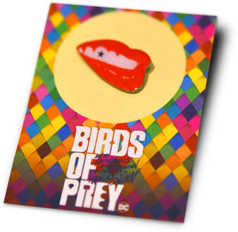 Warner Harley Quinn Birds of Prey Collectable Pin Badge - Lips