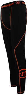 Warrior Stretch Broek Zwart Oranje Heren Trainings Baselayers WPPM021 BK