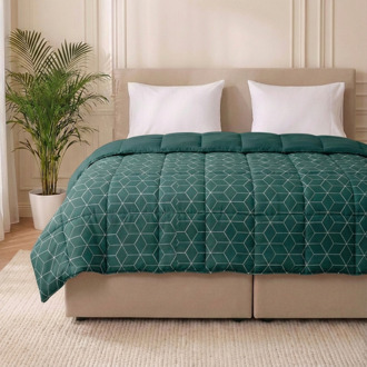 Wasbaar Easy Dekbed Zonder Overtrek - Zonder Overtrek - Endless Hexagons - Dekbed-Discounter.nl