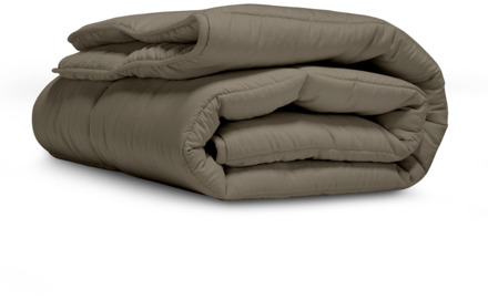 Wasbaar Easy Dekbed Zonder Overtrek - Zonder Overtrek Stone Washed Taupe - Exclusief Kussensloop - 200x200 Cm (Tweepersoons) - Zydante 300 Gr Per - Dekbed-Discounter.nl Bruin,Taupe - 200 x 200 cm