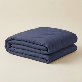 Wasbaar Easy Dekbed Zonder Overtrek - Zonder Overtrek Wave Uni - Navy - Dekbed-Discounter.nl