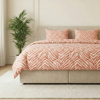 Wasbaar Easy Dekbed Zonder Overtrek - Zonder Overtrek - Zebra - Roze - Dekbed-Discounter.nl - 240 x 200 cm