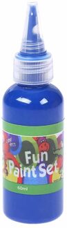 Wasbaar Kinderen Verf Acryl Verf Slang Diy Muur Schilderen Art Verf 60 Ml Hand Painted Textiel Verf Felgekleurde #25 blauw