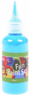Wasbaar Kinderen Verf Acryl Verf Slang Diy Muur Schilderen Art Verf 60 Ml Hand Painted Textiel Verf Felgekleurde #25 lucht blauw