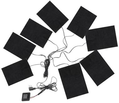 Wasbaar USB Elektrische Verwarming Pad 3 Gear Verstelbare DIY Thermische Kleding Outdoor Verwarmde Jas Vest Mobiele Warm Gear