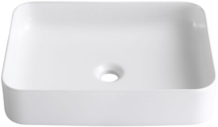 Wasbak Studio - Keramiek - Rechthoekig - Mat Wit - 50x36x12cm