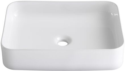 Wasbak Studio - Keramiek - Rechthoekig - Wit - 50x36x12cm