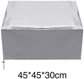 Wasbare Anti Kras Waterdichte Polyester Stofdicht Kantoor Stofkap Voor 3D Printer Huishouden 2 Maten Volledige Dekking Makkelijk Schoon zilver / 45x45x30cm