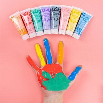 Wasbare Aquarel Schildert Kinderen Vinger Verf Graffiti Schilderij 8 Kleuren Art Set 180Ml Tekening Art Levert