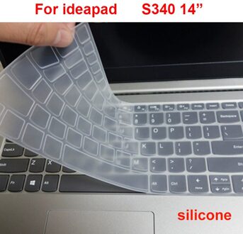 Wasbare Laptop Toetsenbord Cover Voor Lenovo IdeaPad S340 14 S340-14 S340-15 15 Siliconen Waterdichte Film Notebook Protector for ideapad S340 14