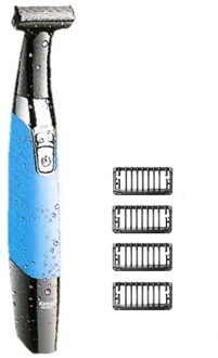 Wasbare oneblade gezichtshaar trimmer baard trimer voor mannen rand lichaam scheren machine snor groomer kit haar snijmachine