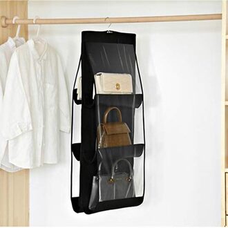 Wasbare Oxford Doos Garderobe Opknoping Kast Organisator Draagbare Kleding Closet Opbergtas Voor Kleding Sokken Hoeden Schoenen tassen RB-TSB271BK