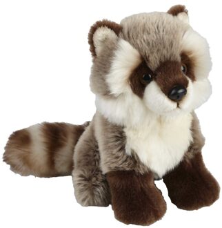 Wasberen speelgoed artikelen wasbeer knuffelbeest grijs 18 cm