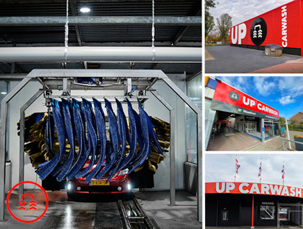 Wasbeurt bij UP Carwash (3 vestigingen)