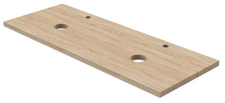 Wasblad Met Uitsparing S-line 120cm Licht Eik