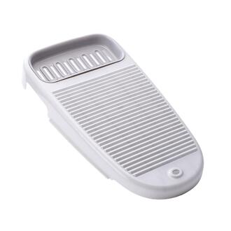 Wasbord Plastic Verdikte Wasbord Met Aftappen Board Zeepkist Wassen Cleaning Tool Wassen Board grijs L