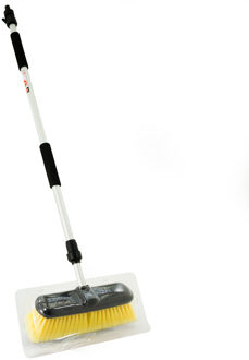 wasborstel met telescopische steel 95-160 cm geel
