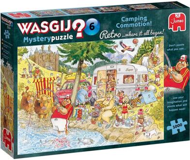 Wasgij Retro Mystery 6 onrust op de camping! - 1000 stukjes