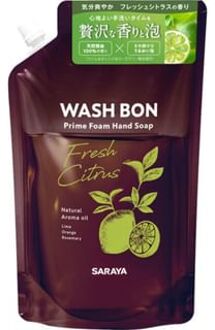 Wash Bon Prime Foam Hand Soap Fresh Citrus 500ml Refill