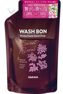 Wash Bon Prime Foam Hand Soap Sweet Floral 500ml Refill