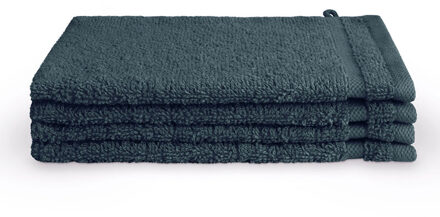 Washand 16x21 cm 500gram Donkerblauw - 4 stuks
