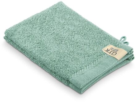 Washandjes 16x21 cm 500 gram Highlands Green - 2 stuks