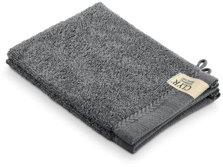 Washandjes 16x21 cm 500 gram Siberian Anthracite - 2 stuks