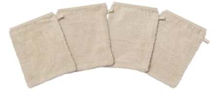 Washandjes vasklude 4-pack beige