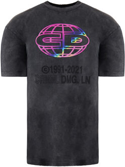 Washed Heren Zwart T-Shirt