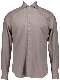 Washed shirt lange mouw overhemden 721ml/91175 Beige - 41 (L)