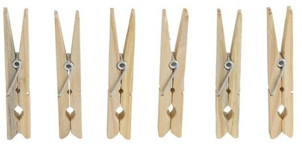 Wasknijpers - 180x st - 7,2 cm - hout - wasspelden - huishoudelijke producten - knijpers