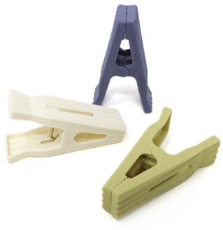 wasknijpers -20x - kleurenmix - kunststof - 6 cm - Knijpers Blauw